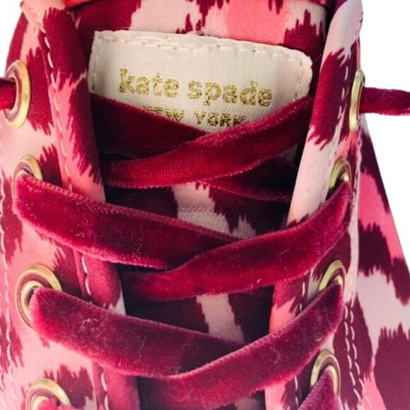 Kate Spade x Keds Pink Leopard Print Sneakers Size 9.5 - Picture 8 of 8